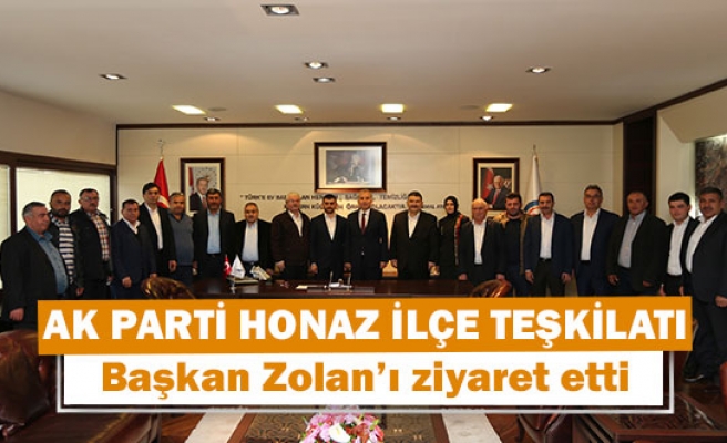 Ak Parti Honaz ilçe teşkilatı Başkan Zolan’a ziyaret etti