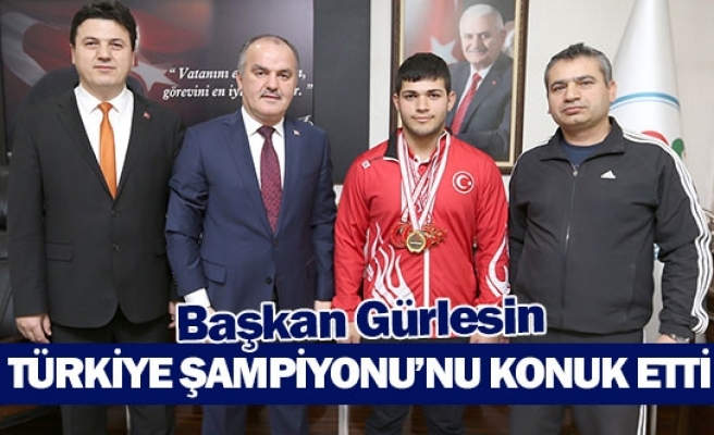 Başkan Gürlesin, Türkiye Şampiyonu’nu konuk etti