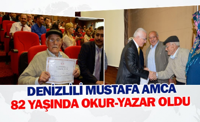 Denizlili Mustafa amca 82 yaşında okur-yazar oldu 