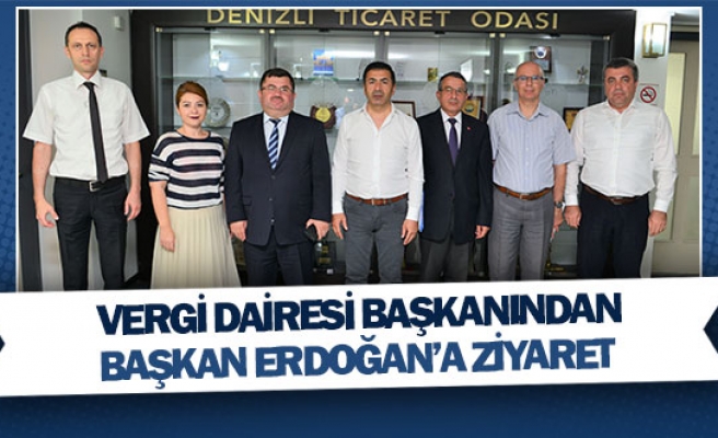 Vergi dairesi başkanından Başkan Erdoğan’a ziyaret