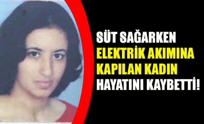 Süt sağarken elektrik akımına kapılan kadın hayatını kaybetti!