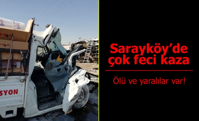 Sarayköy’de çok feci kaza