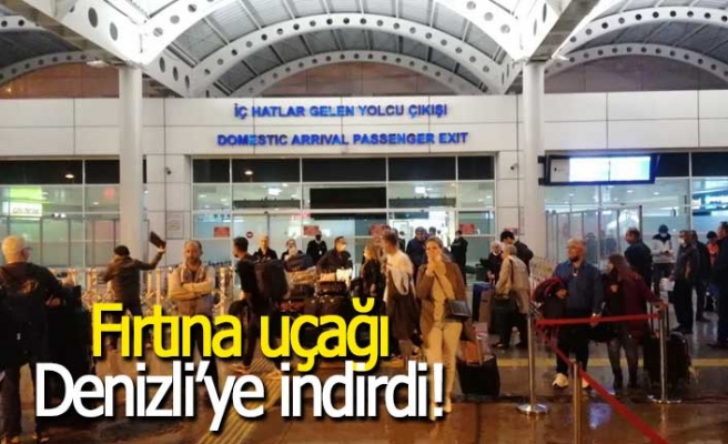 İstanbul’dan gelen uçak Antalya’ya inemeyince Denizli’ye indi