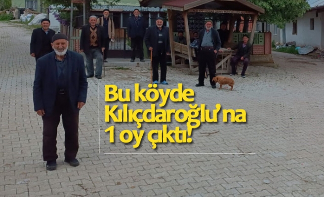 Bu köyde Kılıçdaroğlu’na 1 oy çıktı!