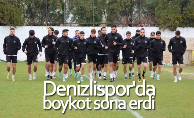 Denizlispor'da boykot sona erdi