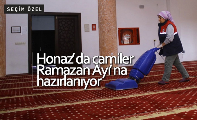 Honaz’da camiler Ramazan Ayı’na hazırlanıyor
