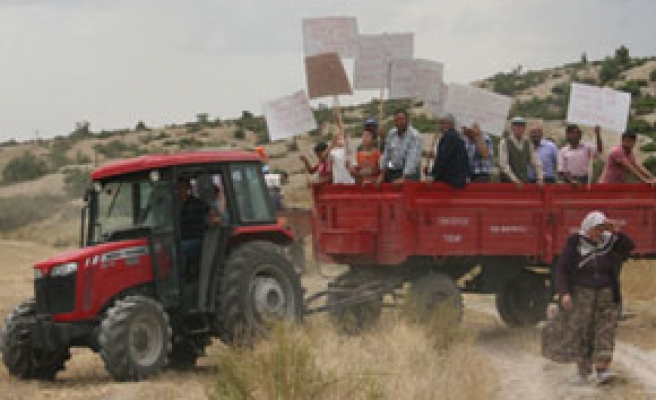 Köylülerden ‘Sulama Göleti’ protestosu
