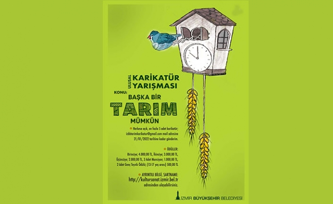 İzmir'de'Başka Bir Tarım Mümkün temalı karikatür yarışması